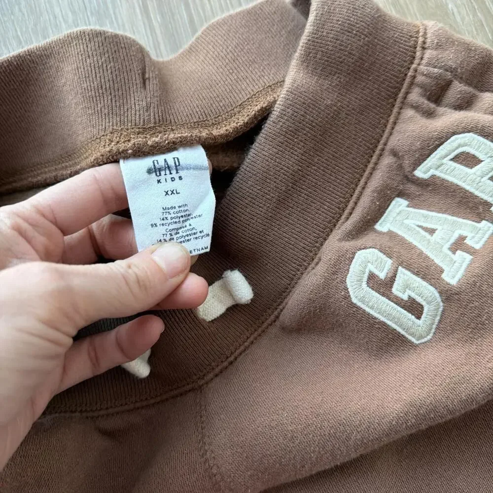 Brown gap sweatpants with white